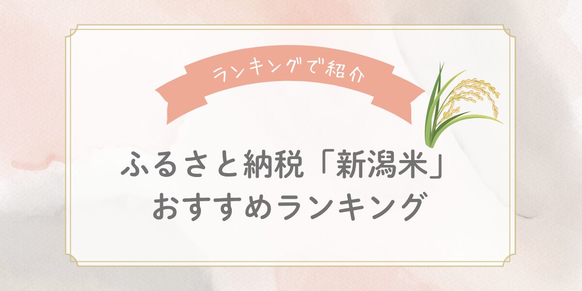【2025年版】ふるさと納税「新潟米」おすすめランキング10選